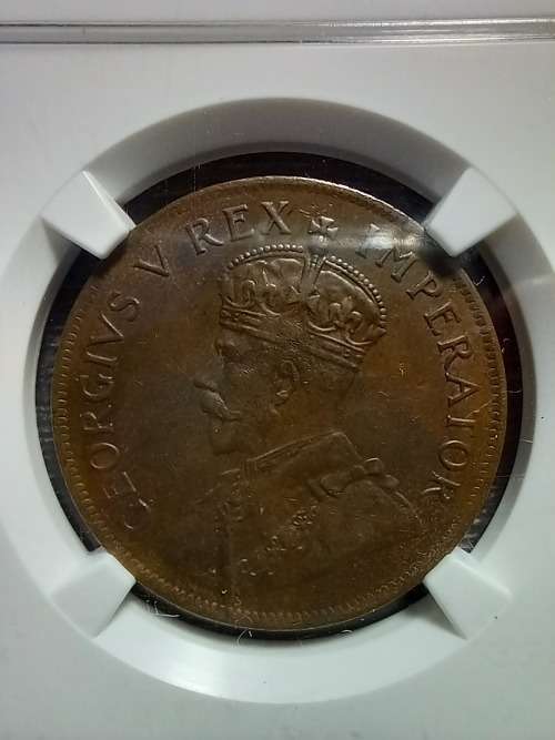 WOW.. 1928 One Penny Graded AU55 BN. Value In EF R1 500.