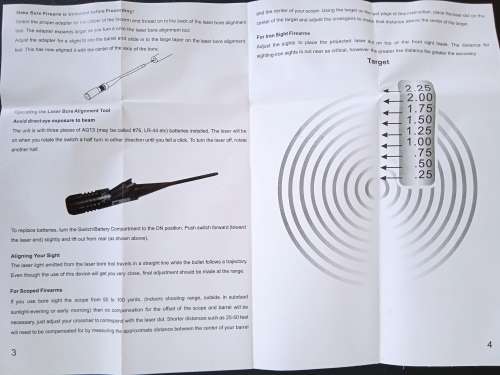 RED DOT LASER BORE SIGHTER COLLIMATOR