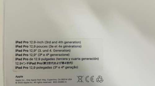 Apple Smart Keyboard Folio for 12.9 inch Ipad Pro 4th Gen Int English *Keyboard Only*