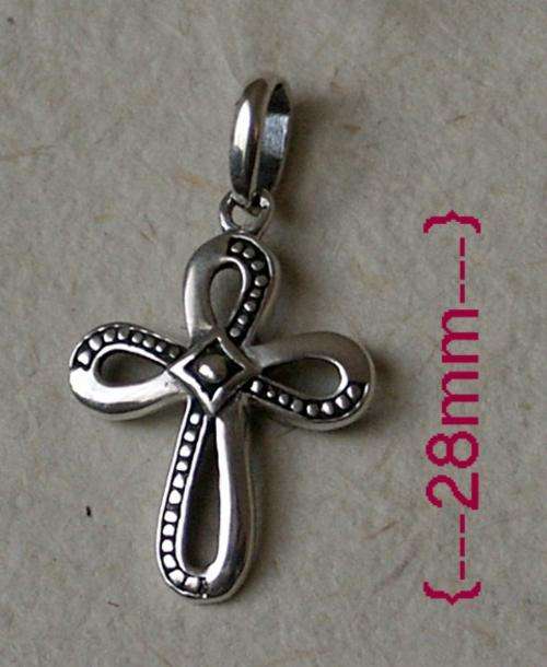 STERLING SILVER CROSS PENDANT
