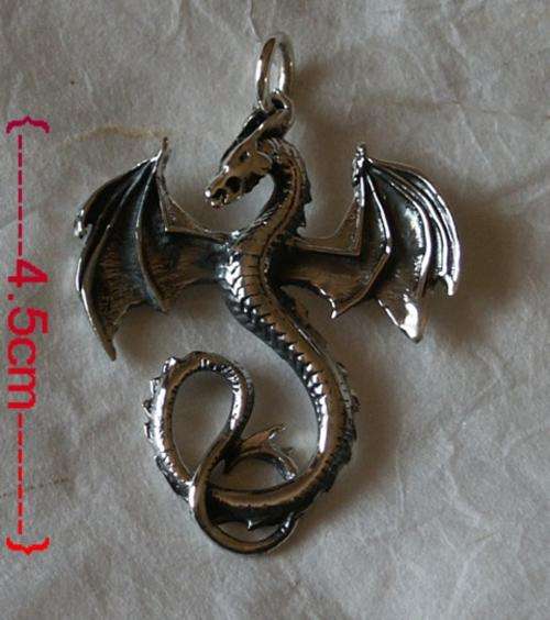DRAGON STERLING SILVER PENDANT