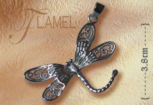 DRAGONFLY STERLING SILVER PENDANT