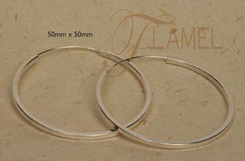 HOOP STERLING SILVER EARRINGS