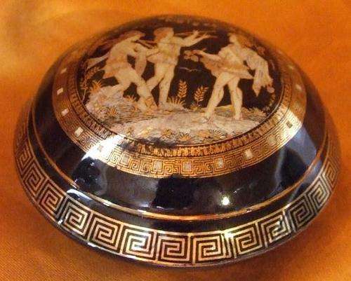 Original 24 K plated GREEK trinket box