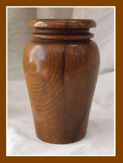 Lovely Small Wooden Pot / Vase