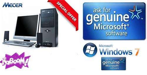 MECER /INTEL CORE 2 DUO 2.0-2.6/2GB DDR2/250GB HDD/WIN 7/PCI-EXPRESS/USB/LAN/SND/KB+MSE+17"LCD R2195