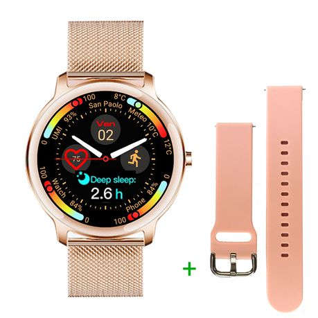 2ND HAND Rose Gold Waterproof Smart Watch For Ladies - LIGE Moon v1.0(USED)