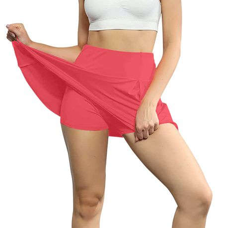 Women Sports Quick Drying Tennis & Golf Skirt -Pink