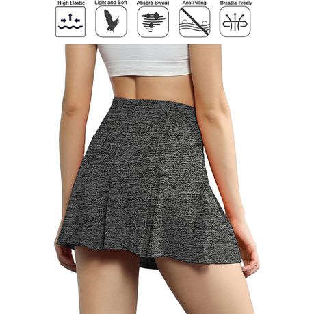 Women Sports Quick Drying Tennis & Golf Skirt -Gray