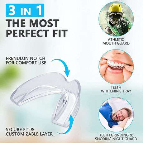 NikaTec Teeth Grinding - Self Mouldable Bruxism TMJ Plate Self Moulding 3-in-1