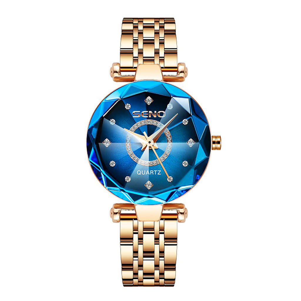 SENO Ladies Watch With Elegant - Blue Dail