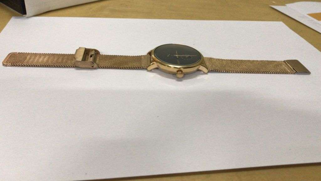 LIGE Women's Rose Gold Watch With Black Dial