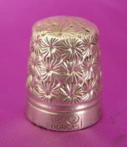 Silver Dorcas THIMBLE by Charles Horner