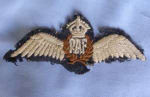 WWII Pilot's WINGS BADGE - RAF