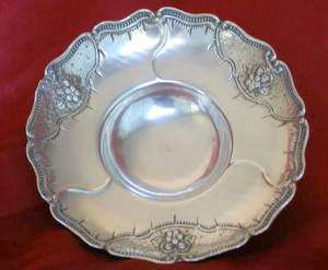 SILVER Decorated Bowl on Feet