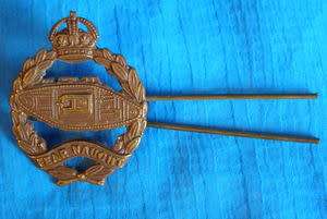 British Royal Tank Regiment CAP BADGE