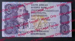 RSA BANKNOTE - R5 - Stals - AG sequence