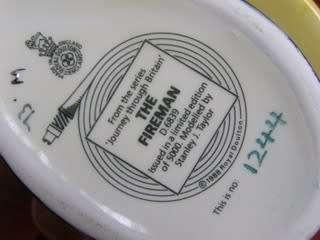 Royal Doulton CHARACTER JUG - The Fireman