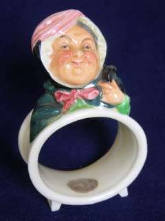 Royal Doulton Derivative NAPKIN RING - Sairey Gamp (+ Free Gift!) **Extremely High Value!**