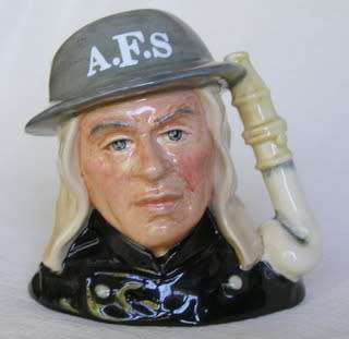 Royal Doulton CHARACTER JUG - Auxiliary Fireman (see description)