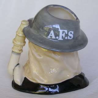 Royal Doulton CHARACTER JUG - Auxiliary Fireman (see description)