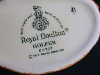 Royal Doulton MINIATURE CHARACTER JUG - Golfer