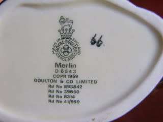 Royal Doulton MINIATURE CHARACTER JUG - Merlin