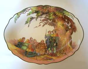 ROYAL DOULTON Under the Greenwood Tree - Large Oval Bowl