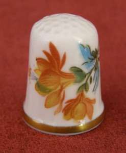 Caverswall THIMBLE  - Handpainted Floral