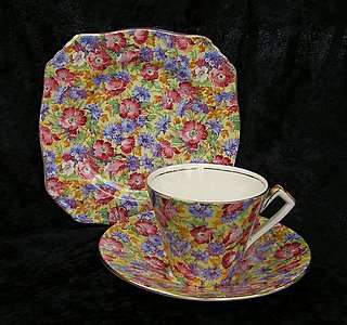 ROYAL WINTON - Royalty Chintz Trio - Stunning!!