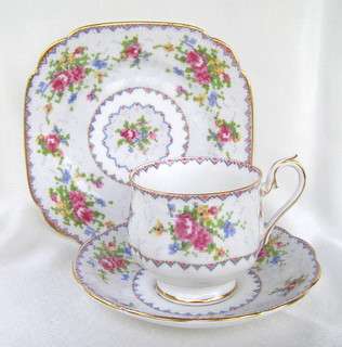 ROYAL ALBERT Petit Point China Trio - LOVELY!!