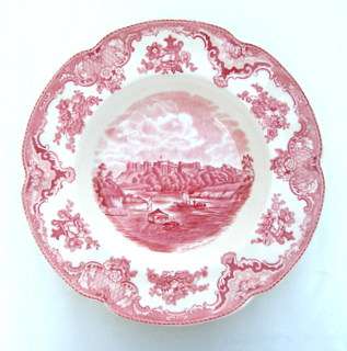 OLD BRITAIN CASTLES - Pink and White Bowl