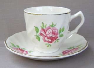 JOHNSON Old Chelsea Small Cup & Saucer, Roses