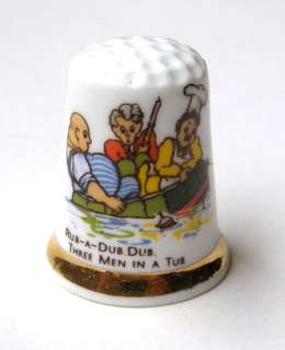 Finsbury Nursery Rhyme THIMBLE - Rub-A-Dub-Dub