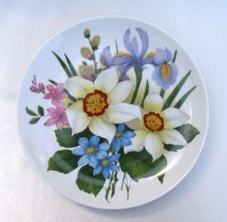 KAISER Floral Wall Plate - Narcissus and Irises