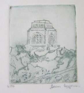 Voortrekker Monument ETCHING