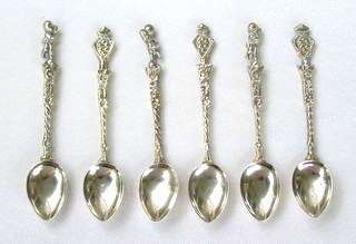 6 Silver Plated Italian COFFEE SPOONS