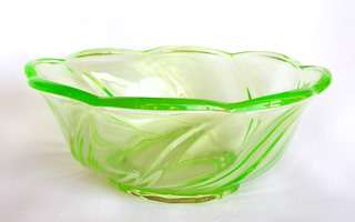 Green Glass Bowl