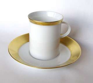ROSENTHAL Gilded Coffee Cup and Saucer