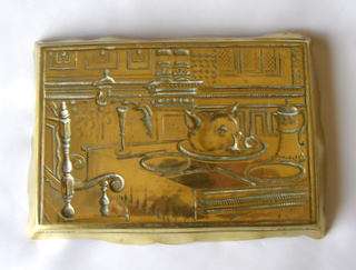 Brass Embossed POT STAND