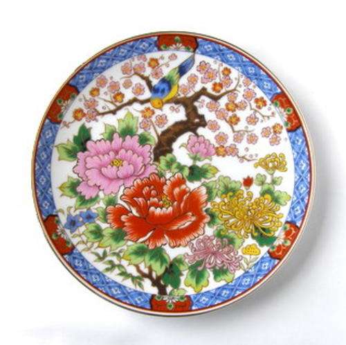 IMARI Plate with Bird in Flowering Tree