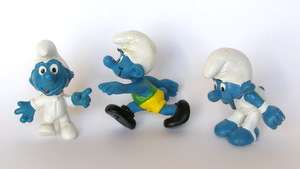 SMURFS - Gymnast, Hurdler and Astronaut (without apparatus)