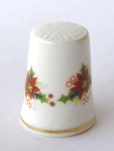 Royal Albert THIMBLE - Poinsettia