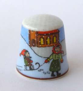 THIMBLE of Children in Snow