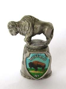 Pewter THIMBLE - Buffalo