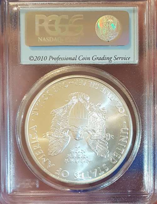 ++Wow 2010 Silver Eagle  (25th Year of Issue) PCGS Graded MS70 Finest Known..... ++