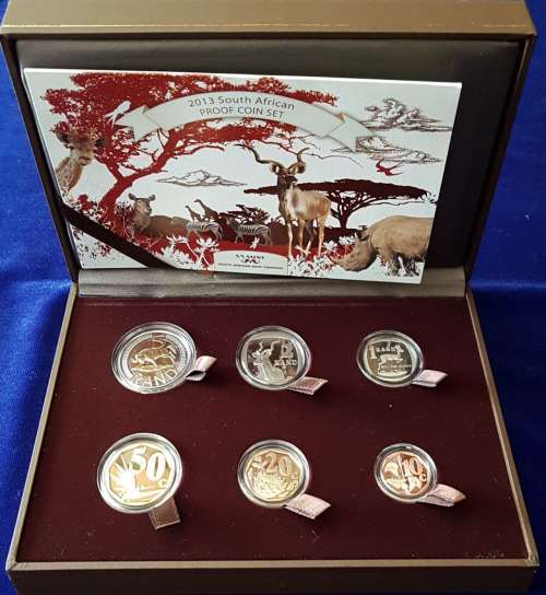 ++Stunning 2013 SA Proof Set as issued by the SA Mint with Certificates...Beautiful Set...++