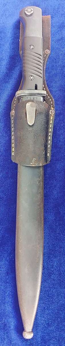 - Scarcer and Beautiful 1941 German WW2 S84-98 E&F Horster Matching Numbers Bayonet & Sheath -