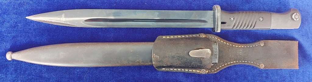 - Scarcer and Beautiful 1941 German WW2 S84-98 E&F Horster Matching Numbers Bayonet & Sheath -