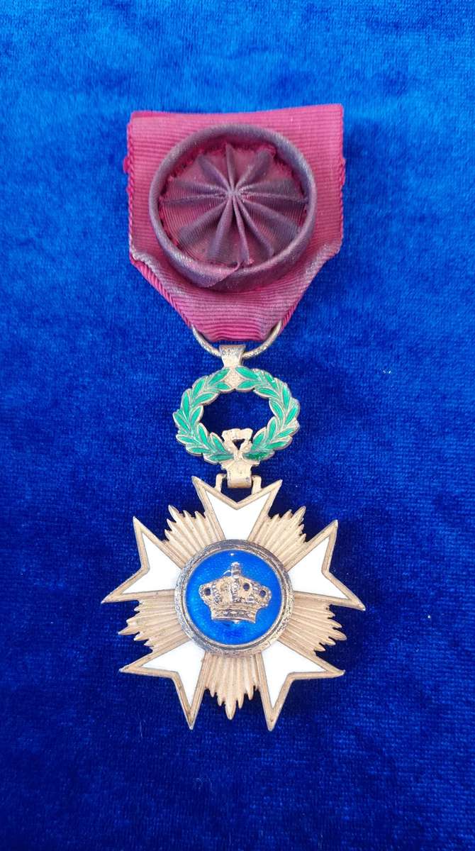 - Belgium WW1 Order of the Crown Commander`s Star -